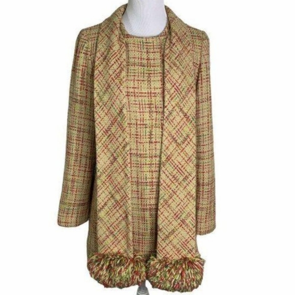 SOLD Anthropologie Pom Pom Coat Elevenses Coat Size L - Picture 6 of 8